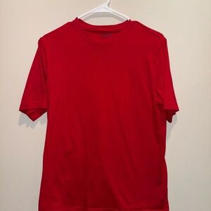 Lands' End Men's Vibrant Red Short Sleeve Tee